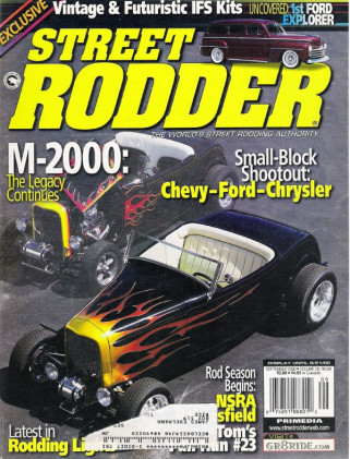 STREET RODDER 2000 SEPT - SMALL BLOCK SHOOTOUT, MODERN-DAY IFS TUBE AXLES